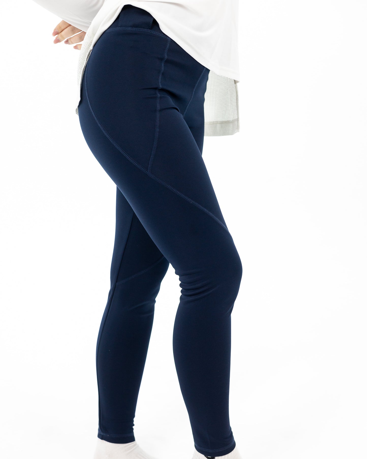 Navy Blue Basic Leggings