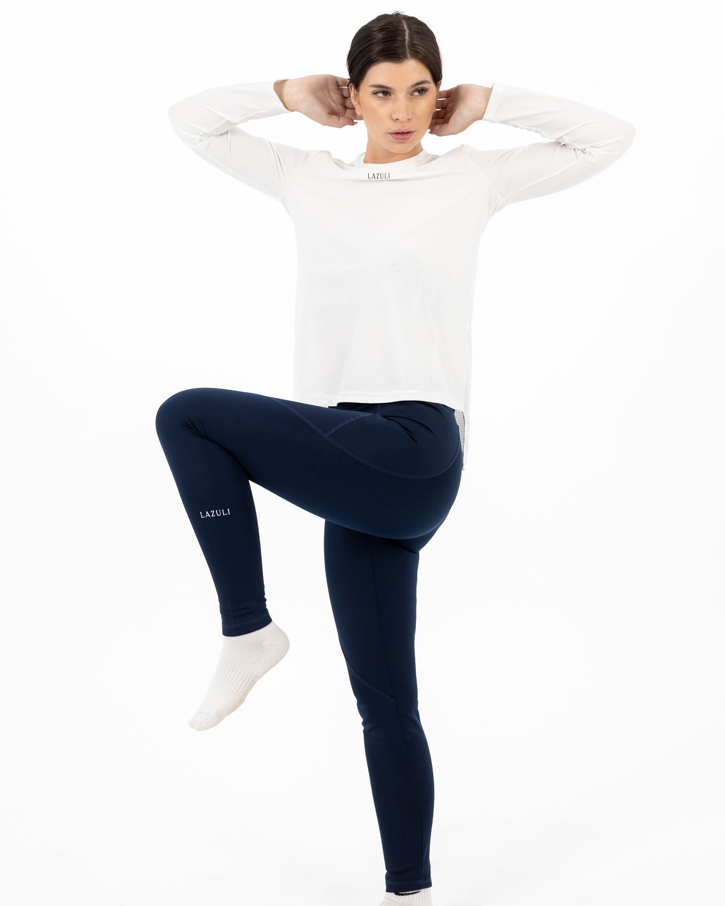 Navy Blue Basic Leggings